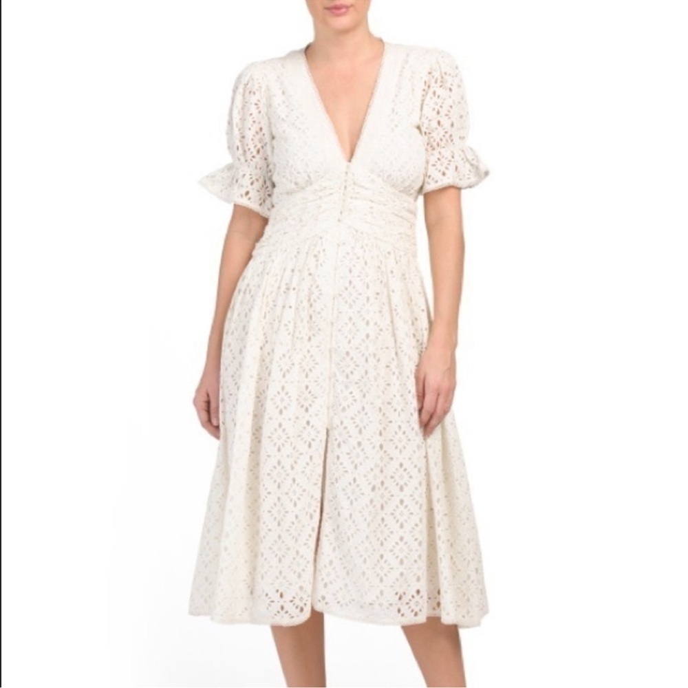 ANTHROPOLOGIE Love the label Puff Sleeve LaceDress - Picture 15 of 16